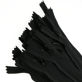 18 Inch Invisible Zipper, Close End Nylon Hidden Zipper for Handmade Garment, Bags, Home Textile, Tailor (20PCS, Black) YIGUANXIN