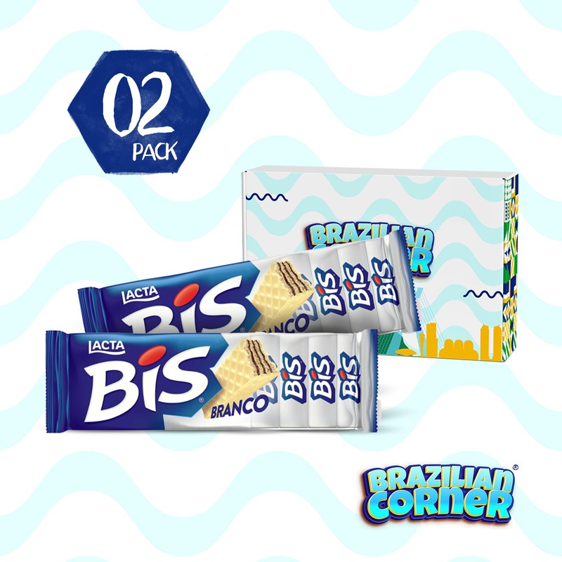 Bis Chocolate White Wafers Lacta [2 Pack] | Wafer Branco