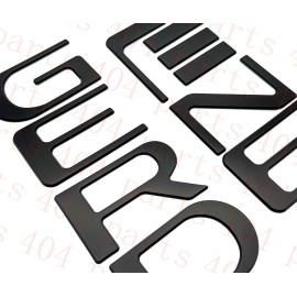 404 3D BLACK ABS RAISED TAILGATE LETTERS FOR RIDGE LN 2024 and up