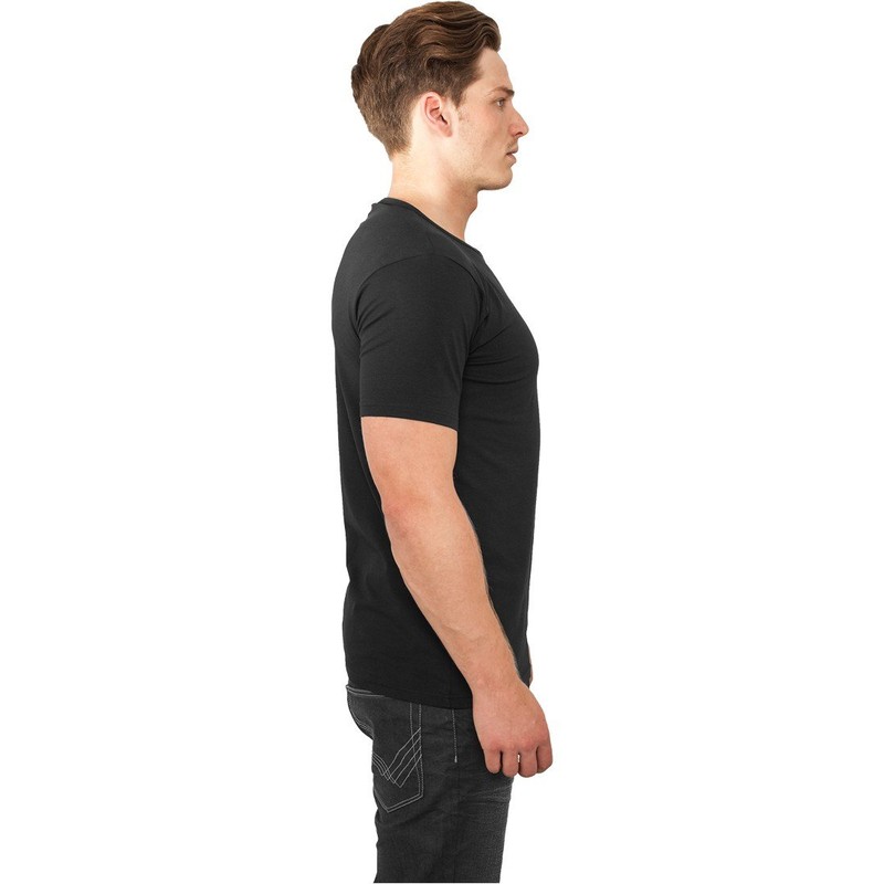 Urban Classic Men's Fitted Stretch Tee T-Shirt, Schwarz (Black 7),