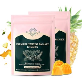 Feminine pH Balance Gummies – 2-Pack Women’s Health & Immune Support (Pineapple Flavor)