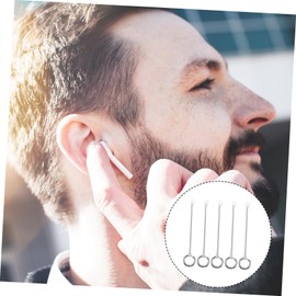 jojofuny 10pcs Titanium Steel Earbud Holder Stylish Ear Decor for Wireless Earphones Secure Lost Earring Protector Acid-Resistant and Design for