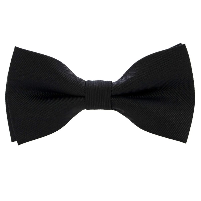 JEMYGINS Black Men's Bow Tie, Simple Accessory, Wedding, Reception, After-Party,
