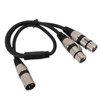 Cable Divisor XLR, 19,7 Pulgadas, 3 Pines, Doble Hembra a