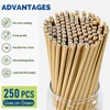 Lives on Green Brown Kraft Paper Straws 7.75" x 0.25"