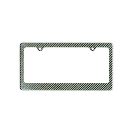Plate Jade Car 100% Real 3k Twill Weave Green Carbon Fiber License Plate Frame Cover, Light Weight, UV Protection, Front Rear Fit USA Canada Mexico Standard Size 6.25"" x 12.25"" Auto Tag Holder