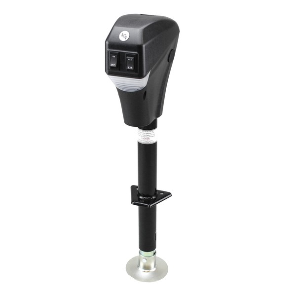 Lippert Power Tongue Jack for A-Frame Travel, Cargo, and Utility Trailers or 5th Wheel RVs - 3,500 lb. Lift Capacity, 18" Vertical Range, 30 AMPS of Power