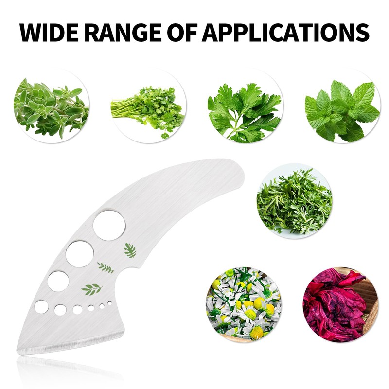 Herb Stripper, Stainless Steel Leaf Stripper Tool with 9 Hose