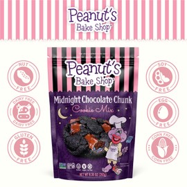 Peanut's Bake Shop - Vegan and Gluten-Free Cookie Mix | Non-GMO, Kosher Cookie Mixes for Decadent Treats (Midnight Chocolate Chunk - 3 Pack)