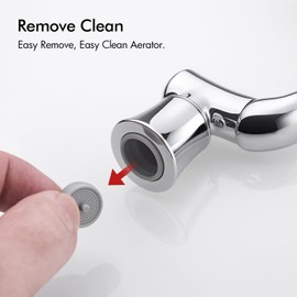 BAGNOLUX 1080° Swivel Faucet Extender for Bathroom Sink, 2 Modes Rotating Faucet Extension Spout, Universal Splash Tap Faucet Aerator Attachment Adapter for kitchen Sink, polished chrome