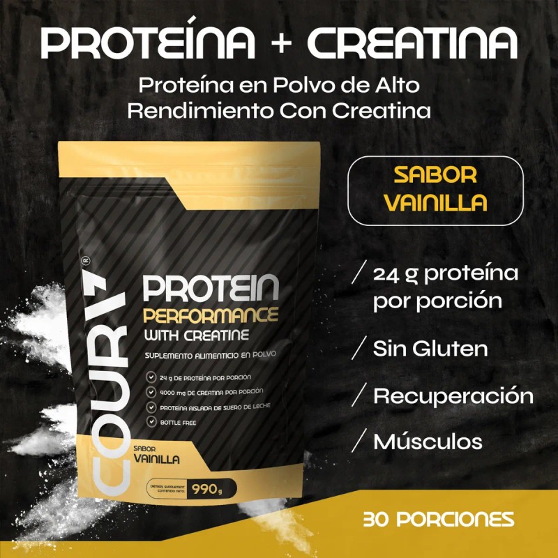 Protein Performance With Creatine Coura Sabor Vainilla 990 G