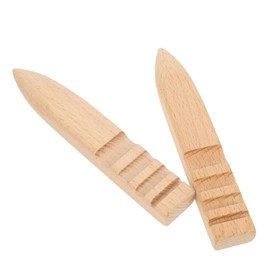FUNOMOCYA 2pcs Leather Burnishing Tool Set for Leather Crafts Sanding Stick Ergonomic Handle Jewelery Polishing Tool