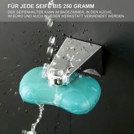 ZITFRI 3 Soap Holders with Magnetic Soap Dishes Magnetic Soap Dish with 6 Soap Plates for Magnetic Soap Holder - Ideal for Storage of Soap - for Bathroom Kitchen