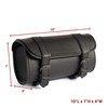 The Nekid Cow | Motorcycle Storage Bag Premium Synthetic Black