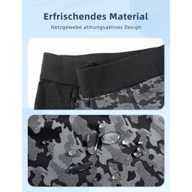 Carer 3 Pack Cool and Breathable Incontinence Pants Men Fashion Mens Incontinence Boxer Shorts with 80ml Absorbent Pad Blister Leaks Light Incontinence Black Size 3XL