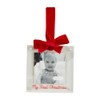 Mud Pie Acrylic Christmas Ornament, First, 4" x 4"