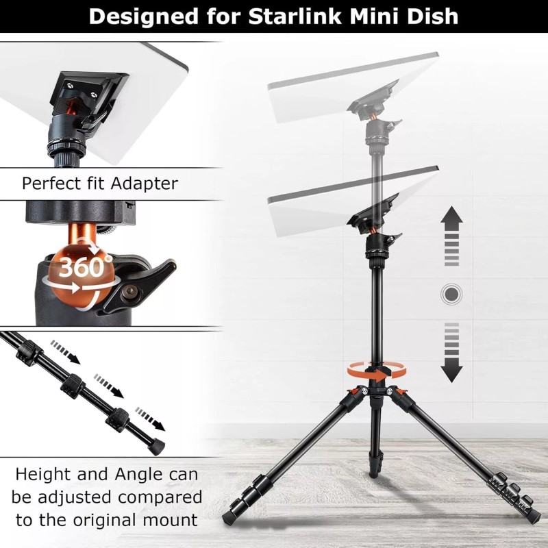 Lymorexan Starlink Mini Tripod Mount, Starlink Mini Mounting Kit for