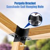 4 Pcs Pergola Bracket，Pergola Kit 3-Way Right Angle Corner Bracket