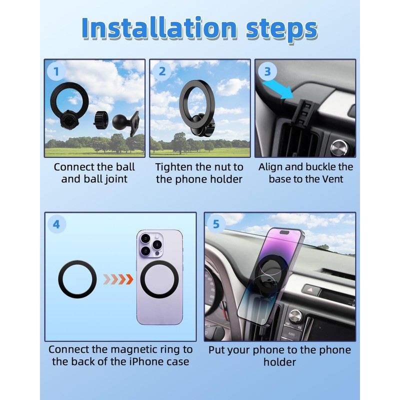 PZK Car Phone Mount for Toyota RAV4 2013-2015 2016 2017