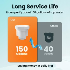 ICEPURE Replacement for EPIC Water Filter Pitcher, 150 Gallon Pitcher Water Filter Compatible with Epic Pure, BPA Free, Removes Lead, Chlorine, Odors, PFOA/PFOS, 2PACK