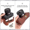 MUZIRI KINOKOO Alpha 7C II Case, Retro Style Genuine Leather