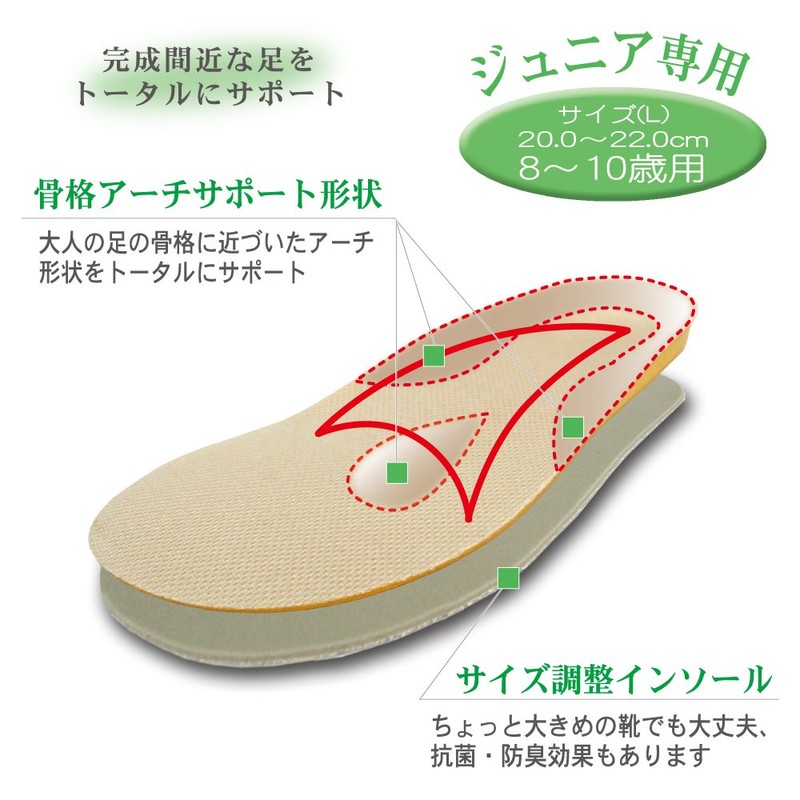 Kids Insoles for Juniors (8 - 10 Years) L 7.9