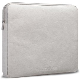 Woodcessories - Sustainable Laptop Sleeve for MacBook 11-14 Inch Sleeve Gray - Made from Paper