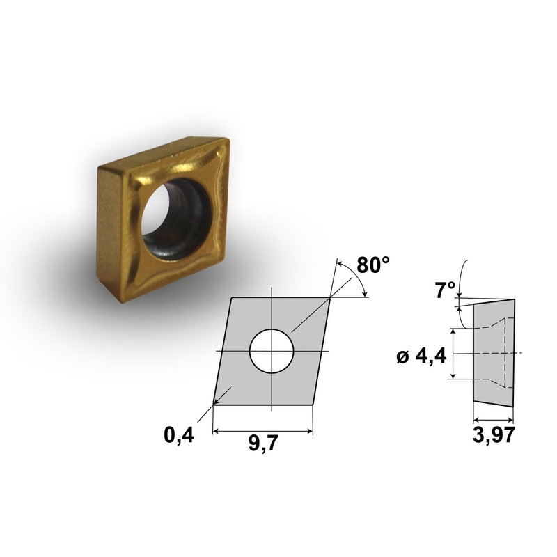 PAULIMOT 10 x HM Indexable Inserts CCMT09T304