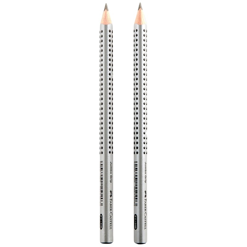Faber-Castell Jumbo Grip HB 111992 Pencil Set of 2, Jumbo