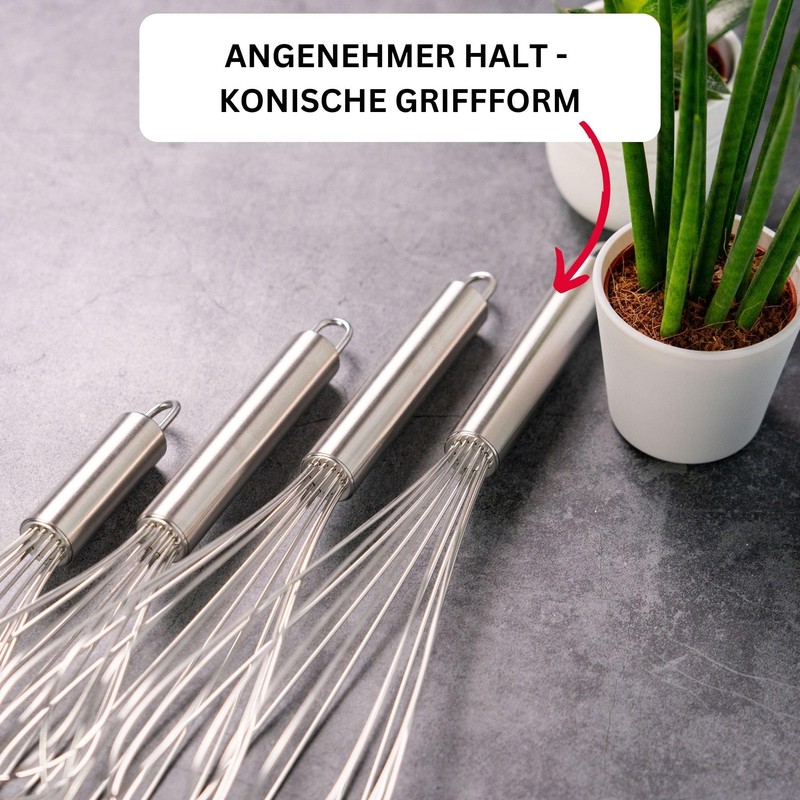 Westmark 3 Whisks Length 17/23/28 cm Stainless Steel Silver 125222E6