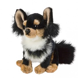 Teddys Rothenburg Chihuahua Cuddly Toy 15 cm Sitting Black Dog