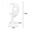 Lodkksg White Abstract Face Sculpture, Modern Art Decor, Hand on