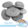 Flat Stones for Painting, 12 Pieces Beach Pebbles, 5-8 cm