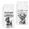 INNObeta Schnauzer Gifts Kitchen Towel 2 Pack, 16x24 in Microfiber