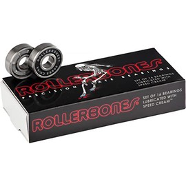 Rollerbones Bearings 608 8mm 16pk Skateboard Screws, Adults Unisex, Multi(Multi), 8