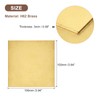 sourcing map Brass Sheet, 4" x 4" Metal Sheets 0.08"