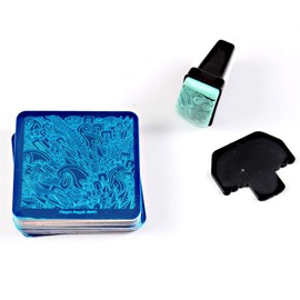 FingerAngel Mix 25Pcs Nail Art Stamping Template Full Cover Nail Template Manicure Print DIY Image Plate with Stamper Kit(A21-45)