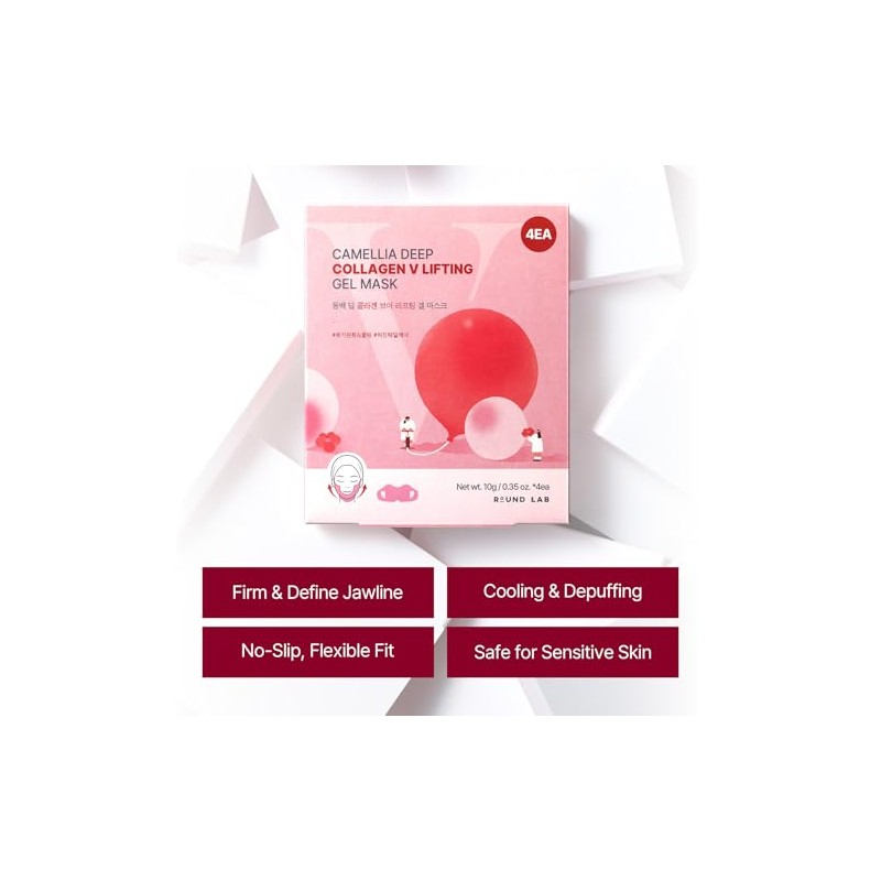 ROUND LAB Mascarilla De Gel Reafirmante Camellia Deep Collagen V(4