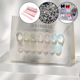 classic nail Balagel Holoshell powder gel + 30 parts / 발라젤 홀로쉘 파우더젤+파츠 30개