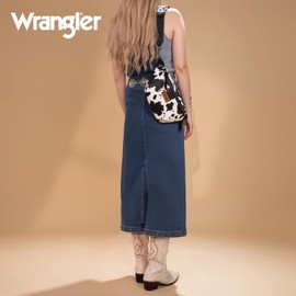 Wrangler Cow Print Crossbody Bags for Women Fanny Pack Western Belt Bum Sling Purse with Adjustable Strap