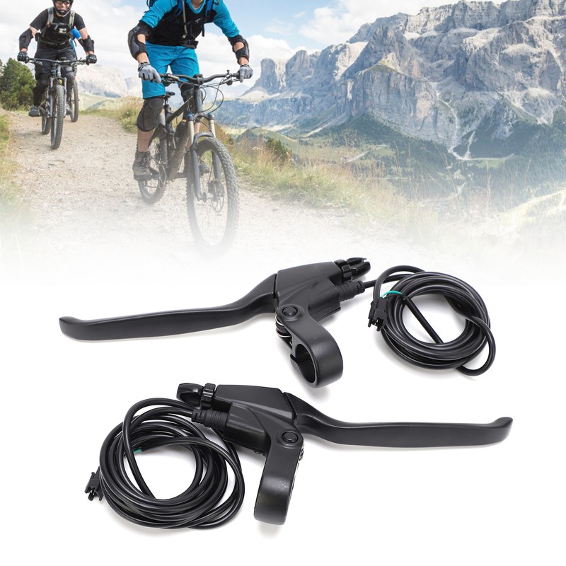 2 PCS Electric Bike Brake Handle Aluminum Alloy Mountain Bicycle