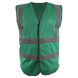 Blackrock Green Enhanced Visibility Vest, High Visibility Vest, Hi Vis Jackets, Safety, Reflective, PPE, Security, Workwear, Mens and Womens - Size XL