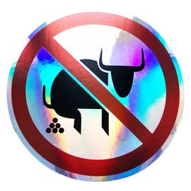 Reflective No Bullshit Funny Sign 3 Inch Sticker Laptop Skin Bumper Decal