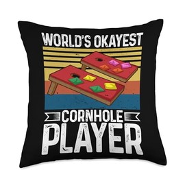 Cornhole Bean Bags Toss Game Player Corn hole Board Cornhole Throw Pillow