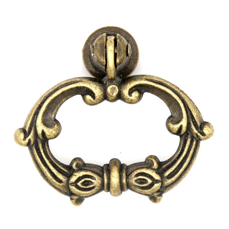 LXZ 6 Sets Distressed Antique Brass Finished Vintage Cabinet Pulls