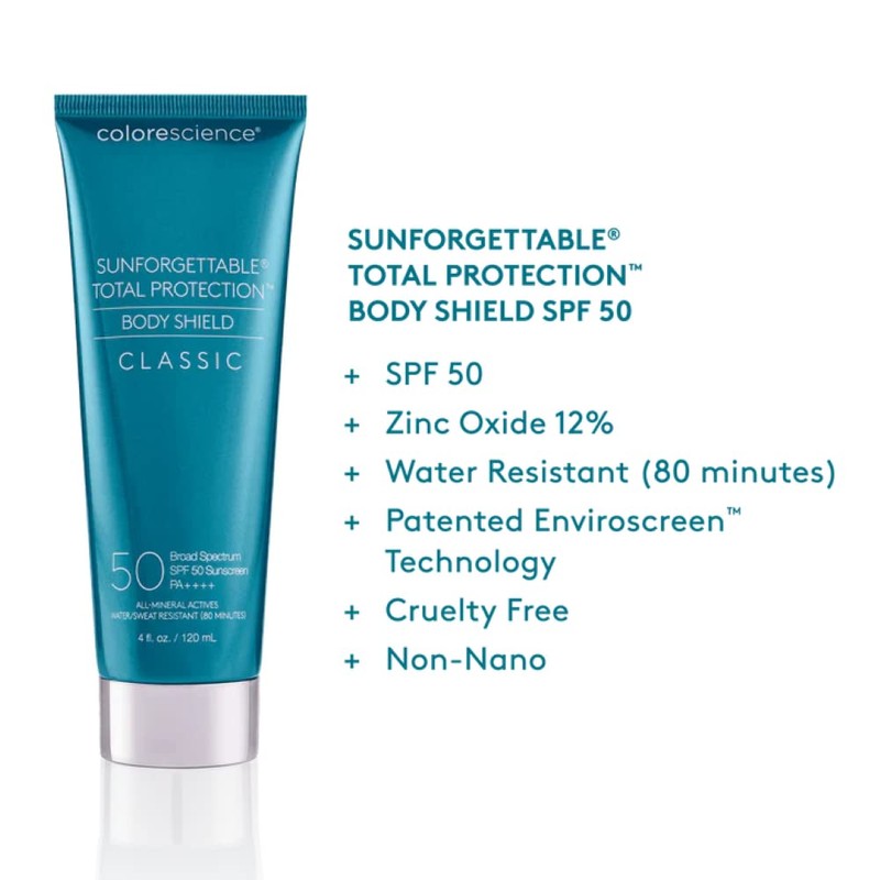 Colorescience Sunforgettable Total Protection SPF 50 Body Shield, 4 fl.