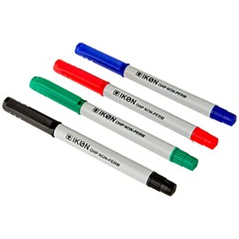 Hainenko Value Fine Non-Permanent Pen for Overhead Projector Sheet - Assorted (Pack of 4)