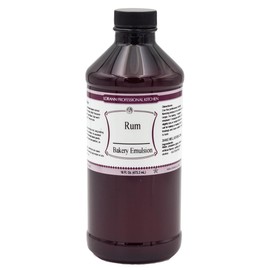 Lorann Oils Rum Bakery Emulsion: Realistic Rum Flavor, Ideal for Enhancing Boozy Notes in Baked Goods, Gluten-Free, Keto-Friendly, Rum Extract Alternative Essential for Your Kitchen