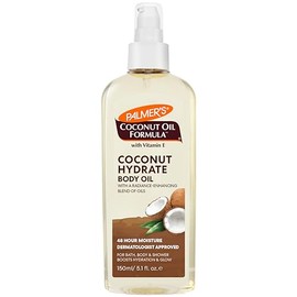 Palmer's Coconut Oil Formula Body Oil - Aceite Corporal Hidratante Coco con Extracto de Café Verde, Absorción Instantánea, Aceite para Baño, Cuerpo y 