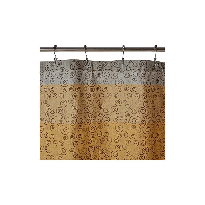 Popular Bath Shower Curtain, Miramar Collection, 70" x 72", Multicolor